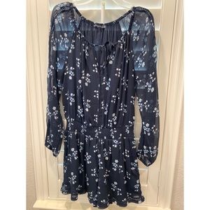 A&F Romper blue floral - size Small